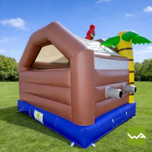 Piratenschiff Huepfburg - Rückansicht